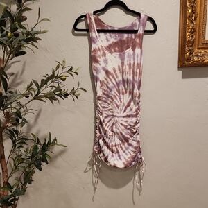 Aeropostale Purple and White Tie-Dye Top